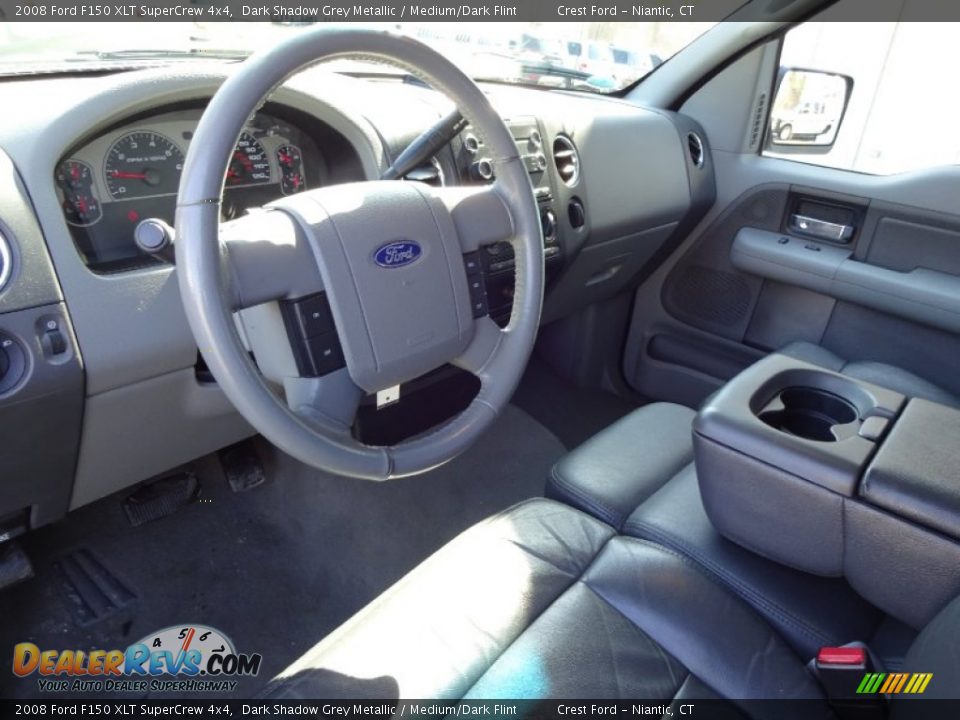 2008 Ford F150 XLT SuperCrew 4x4 Dark Shadow Grey Metallic / Medium/Dark Flint Photo #10