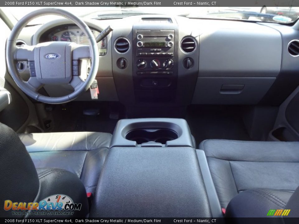 2008 Ford F150 XLT SuperCrew 4x4 Dark Shadow Grey Metallic / Medium/Dark Flint Photo #11