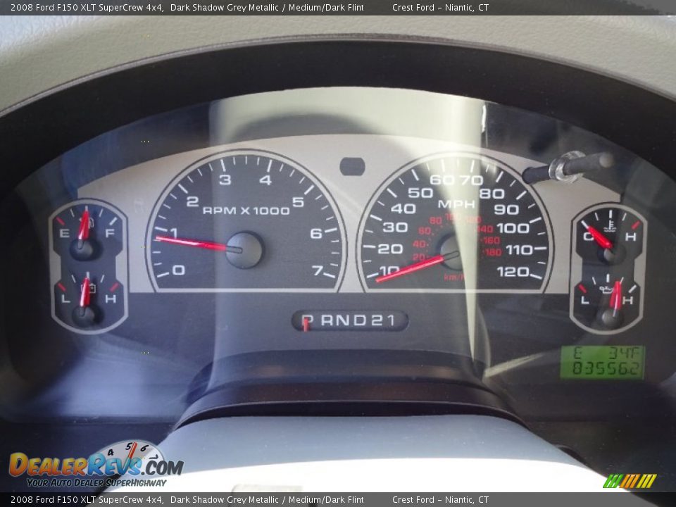 2008 Ford F150 XLT SuperCrew 4x4 Dark Shadow Grey Metallic / Medium/Dark Flint Photo #13