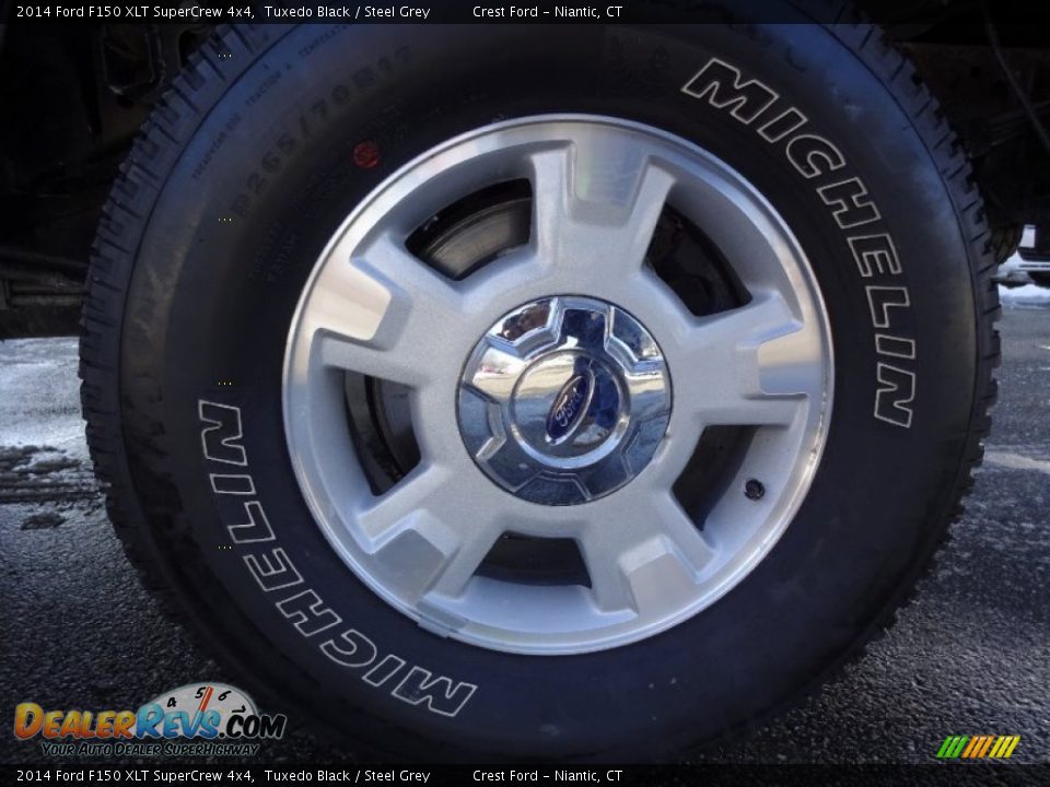 2014 Ford F150 XLT SuperCrew 4x4 Tuxedo Black / Steel Grey Photo #8