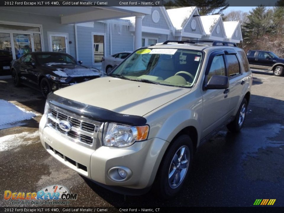 2012 Ford Escape XLT V6 4WD Gold Leaf Metallic / Camel Photo #3