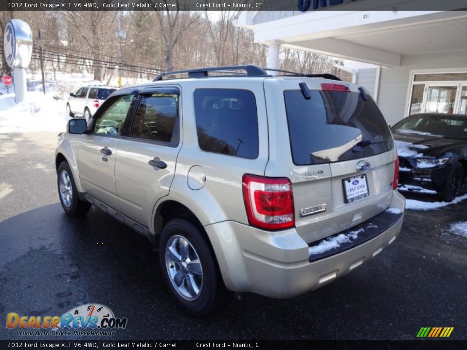 2012 Ford Escape XLT V6 4WD Gold Leaf Metallic / Camel Photo #5