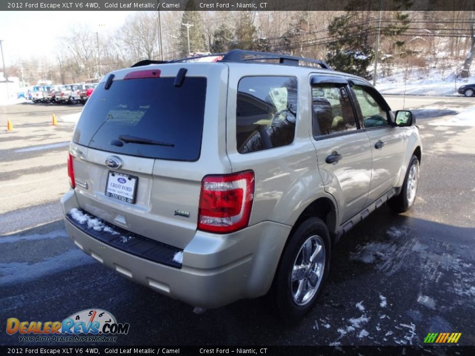2012 Ford Escape XLT V6 4WD Gold Leaf Metallic / Camel Photo #7