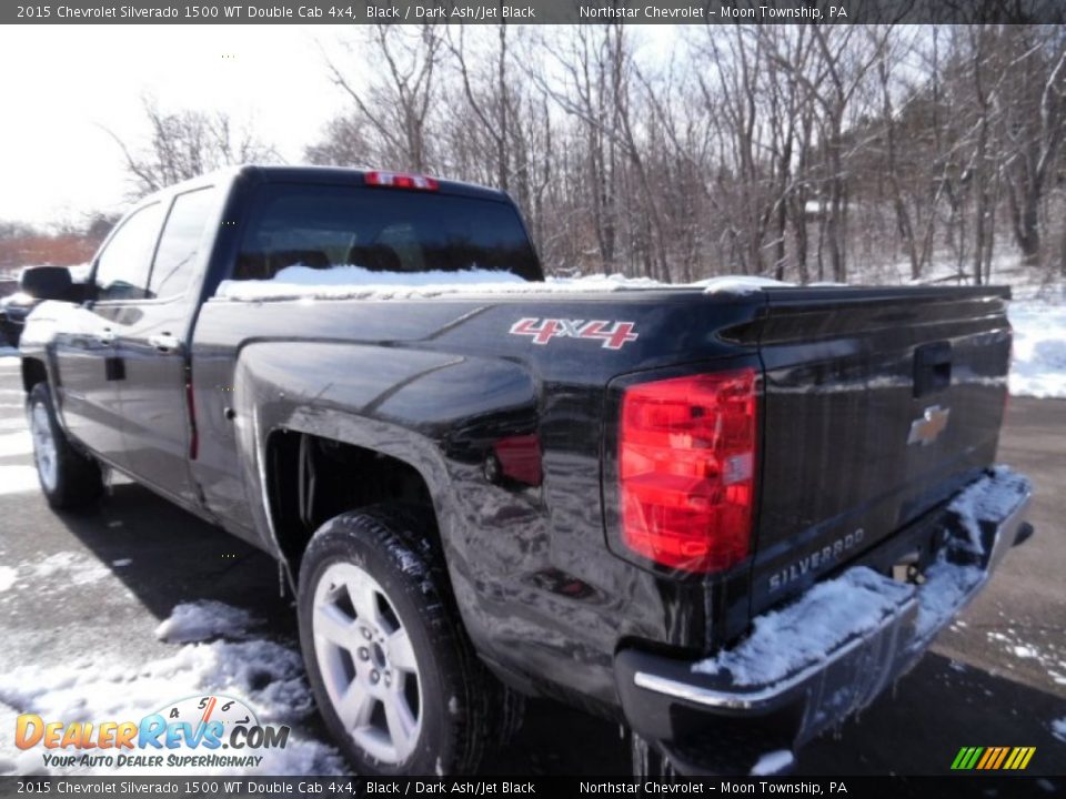2015 Chevrolet Silverado 1500 WT Double Cab 4x4 Black / Dark Ash/Jet Black Photo #3