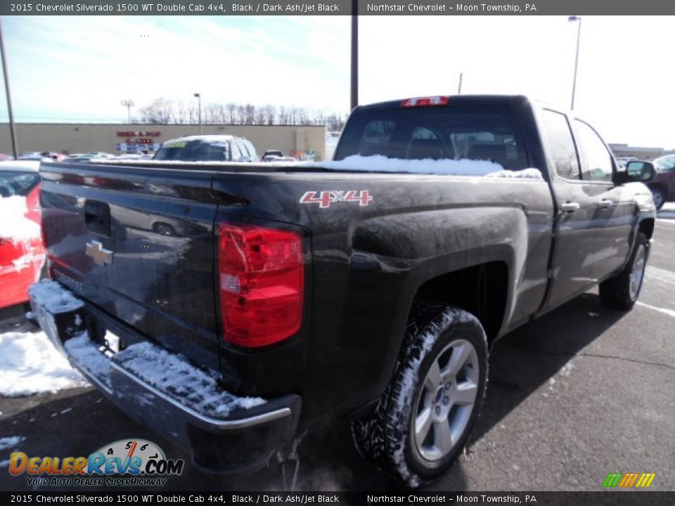 2015 Chevrolet Silverado 1500 WT Double Cab 4x4 Black / Dark Ash/Jet Black Photo #5