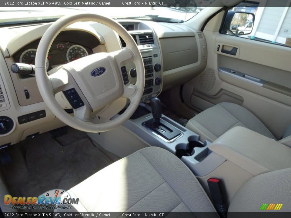 2012 Ford Escape XLT V6 4WD Gold Leaf Metallic / Camel Photo #10