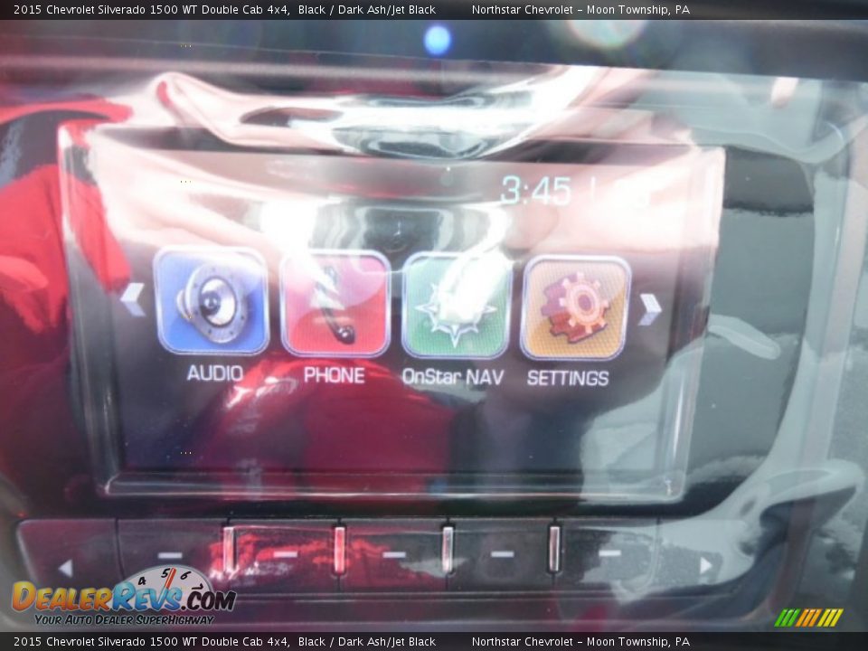 2015 Chevrolet Silverado 1500 WT Double Cab 4x4 Black / Dark Ash/Jet Black Photo #16