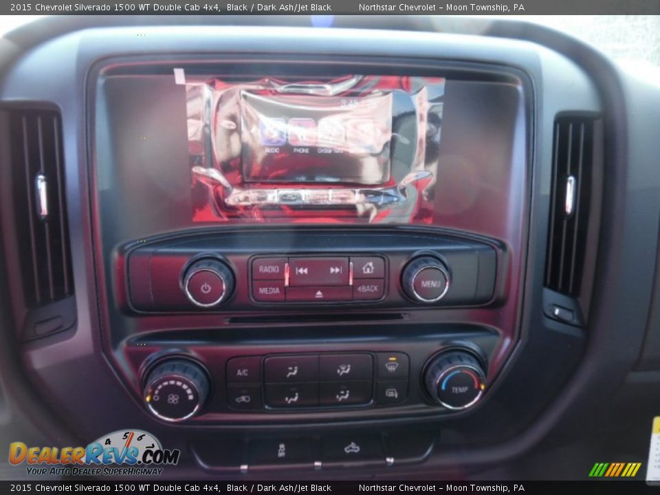 2015 Chevrolet Silverado 1500 WT Double Cab 4x4 Black / Dark Ash/Jet Black Photo #17