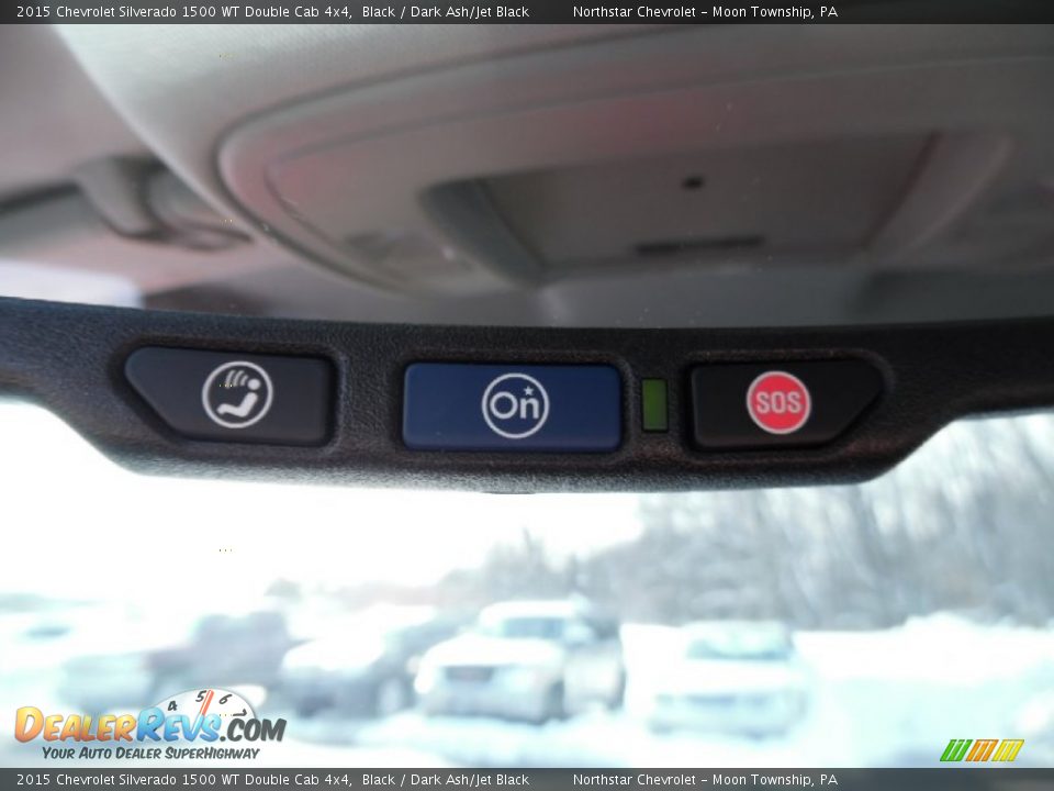 2015 Chevrolet Silverado 1500 WT Double Cab 4x4 Black / Dark Ash/Jet Black Photo #19