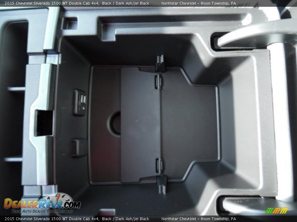 2015 Chevrolet Silverado 1500 WT Double Cab 4x4 Black / Dark Ash/Jet Black Photo #20