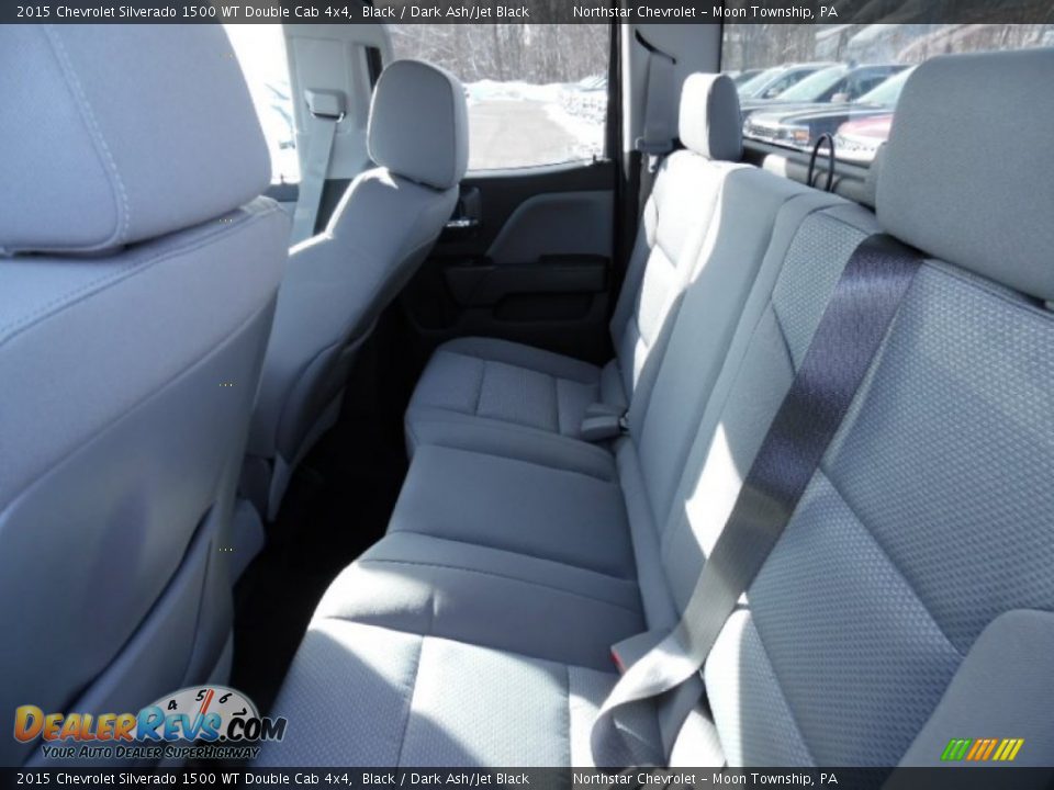 2015 Chevrolet Silverado 1500 WT Double Cab 4x4 Black / Dark Ash/Jet Black Photo #11