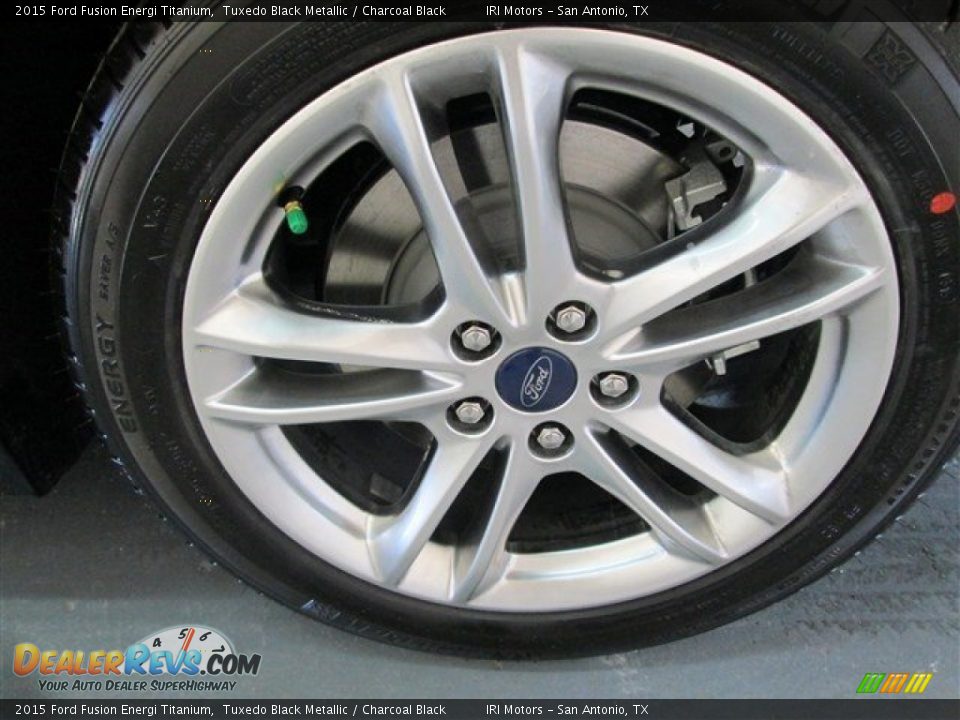 2015 Ford Fusion Energi Titanium Tuxedo Black Metallic / Charcoal Black Photo #5