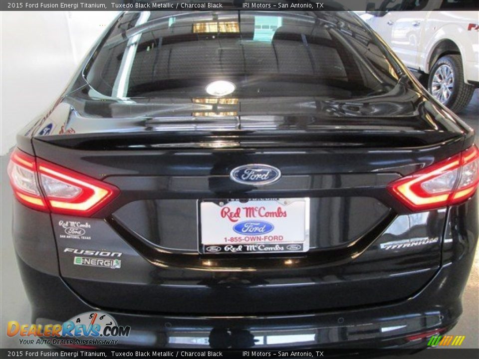 2015 Ford Fusion Energi Titanium Tuxedo Black Metallic / Charcoal Black Photo #6