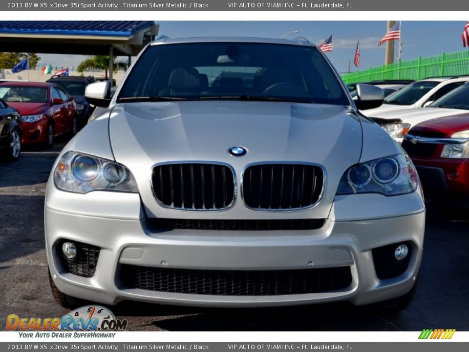 2013 BMW X5 xDrive 35i Sport Activity Titanium Silver Metallic / Black Photo #2