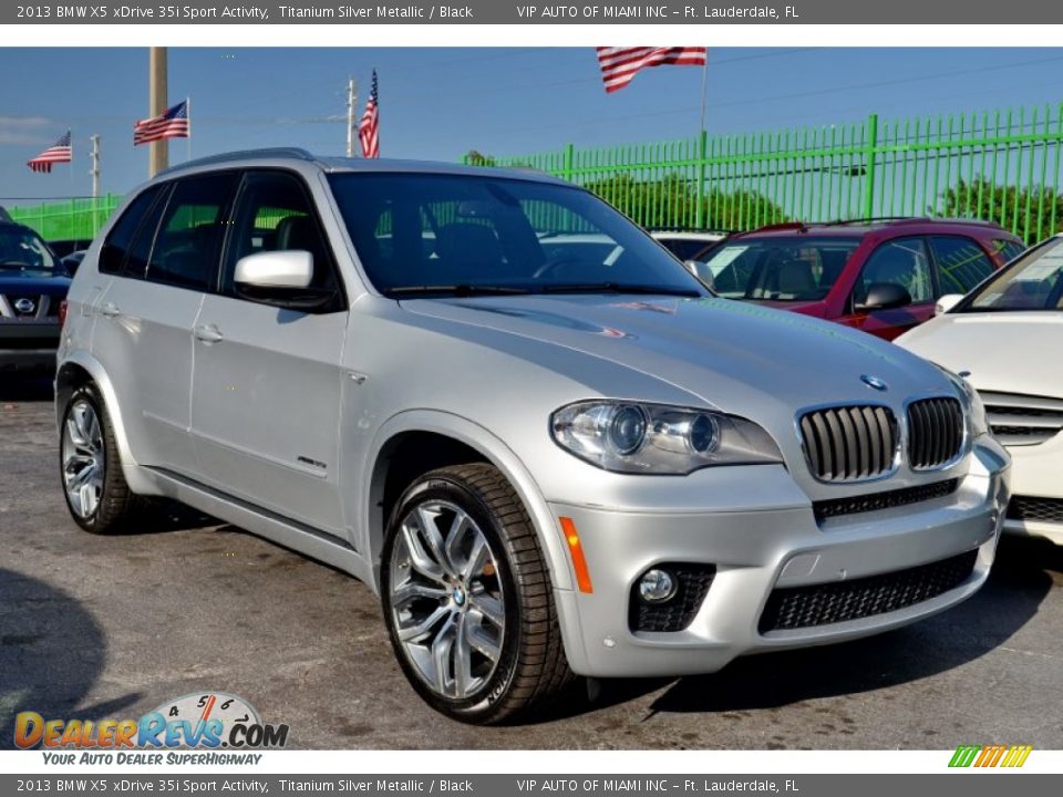 2013 BMW X5 xDrive 35i Sport Activity Titanium Silver Metallic / Black Photo #4