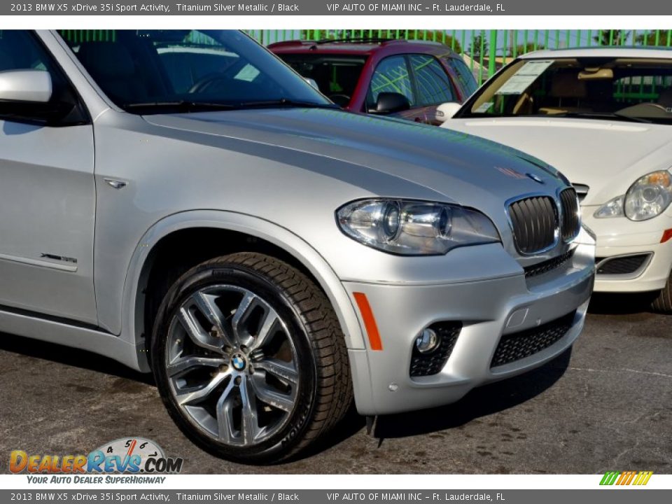 2013 BMW X5 xDrive 35i Sport Activity Titanium Silver Metallic / Black Photo #6