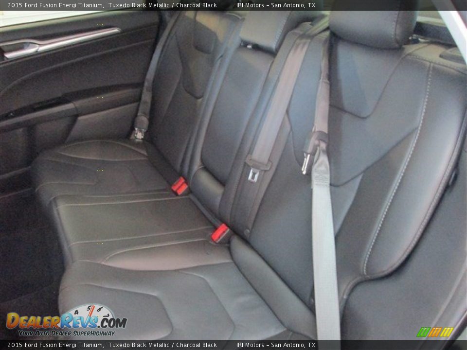 2015 Ford Fusion Energi Titanium Tuxedo Black Metallic / Charcoal Black Photo #11