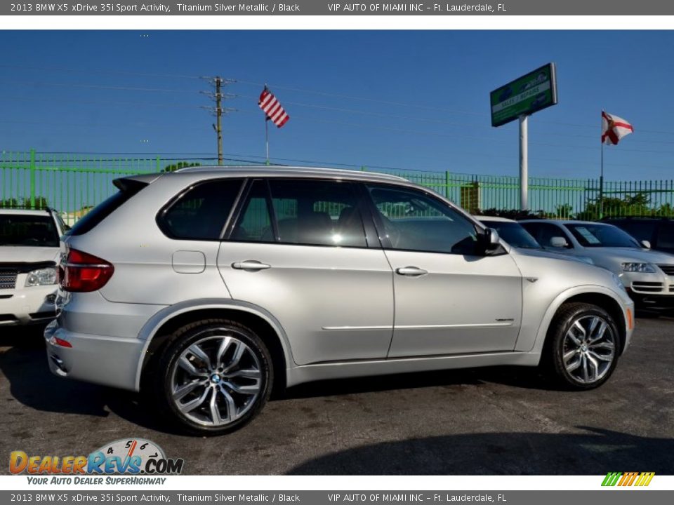 2013 BMW X5 xDrive 35i Sport Activity Titanium Silver Metallic / Black Photo #7