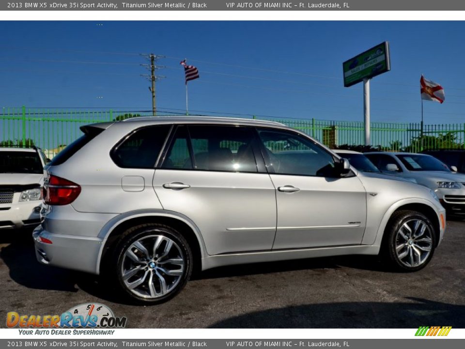 2013 BMW X5 xDrive 35i Sport Activity Titanium Silver Metallic / Black Photo #8