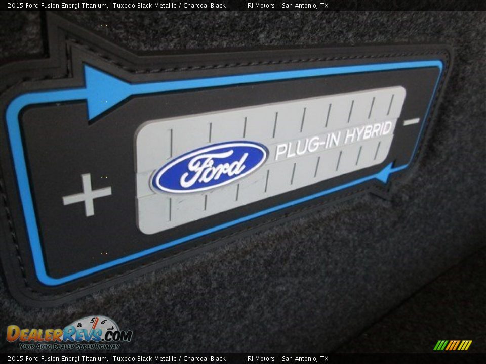 2015 Ford Fusion Energi Titanium Tuxedo Black Metallic / Charcoal Black Photo #14