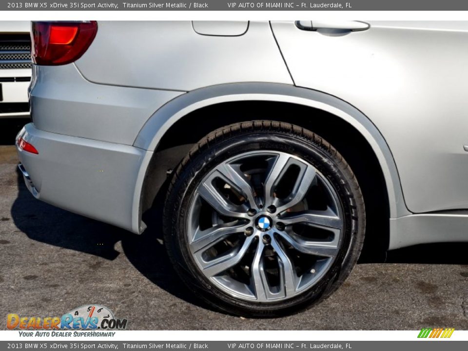 2013 BMW X5 xDrive 35i Sport Activity Titanium Silver Metallic / Black Photo #10
