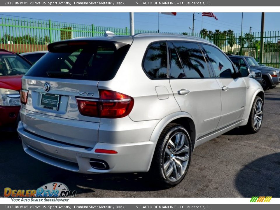 2013 BMW X5 xDrive 35i Sport Activity Titanium Silver Metallic / Black Photo #11