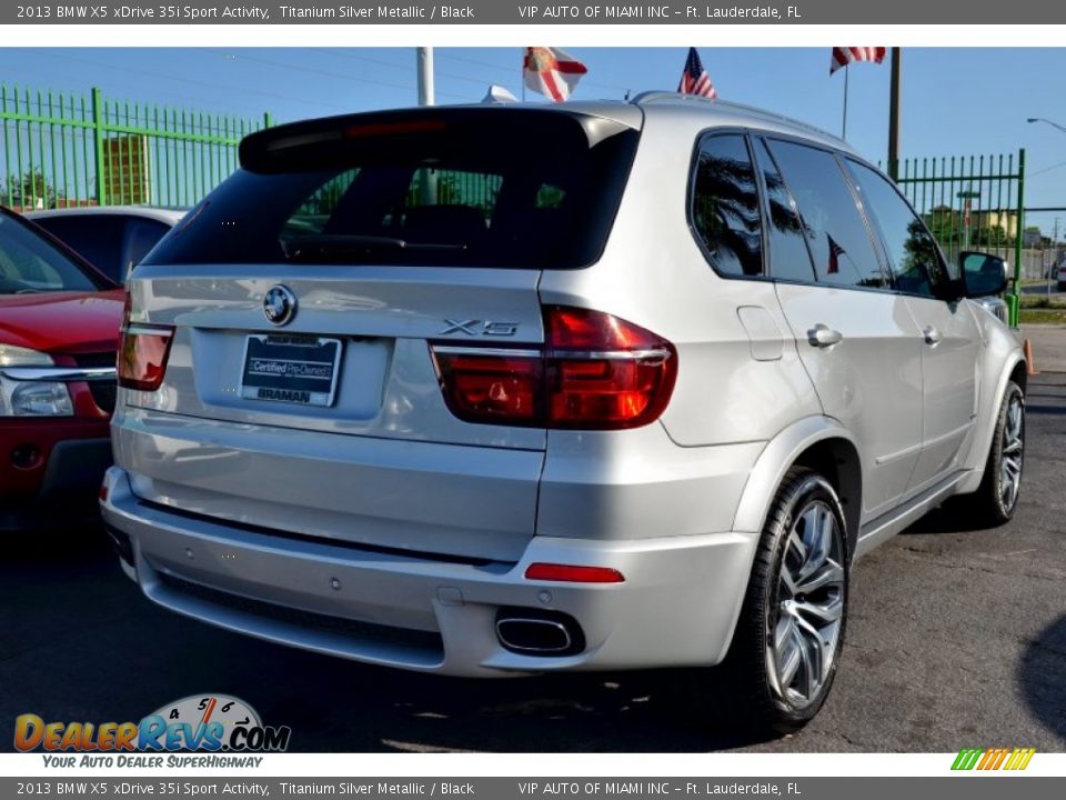 2013 BMW X5 xDrive 35i Sport Activity Titanium Silver Metallic / Black Photo #12