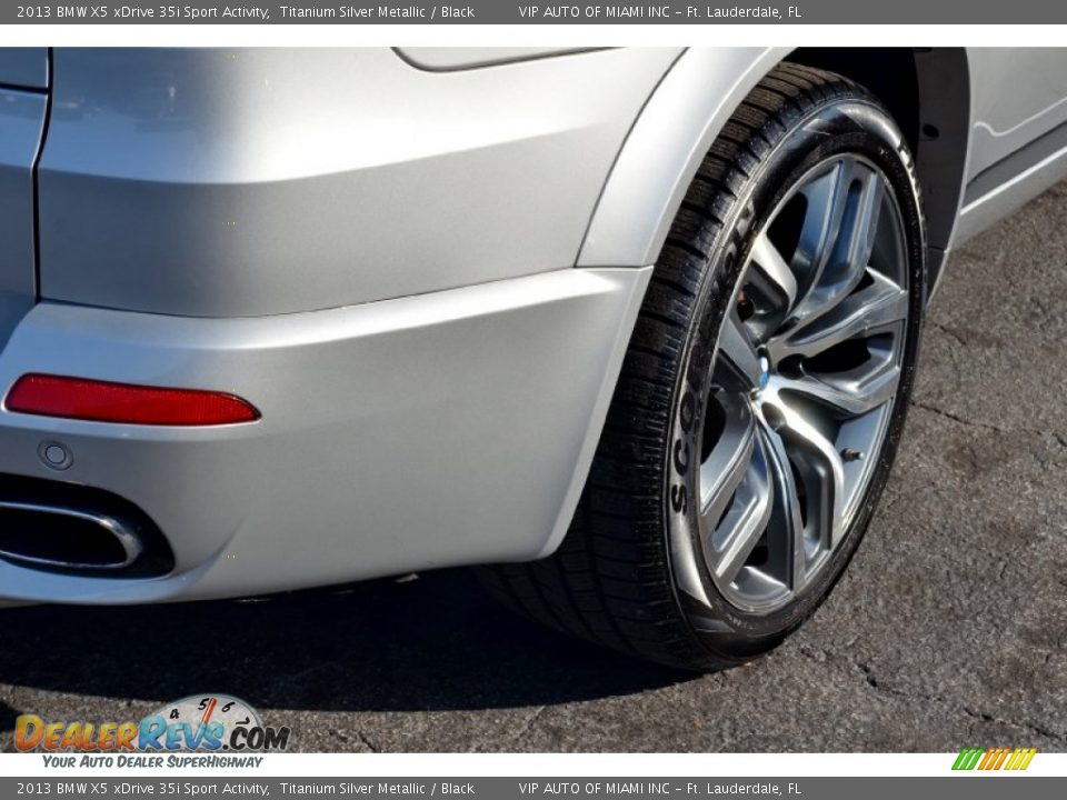 2013 BMW X5 xDrive 35i Sport Activity Titanium Silver Metallic / Black Photo #14