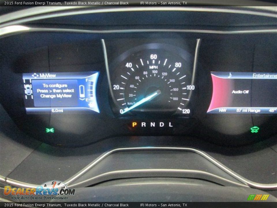 2015 Ford Fusion Energi Titanium Tuxedo Black Metallic / Charcoal Black Photo #22