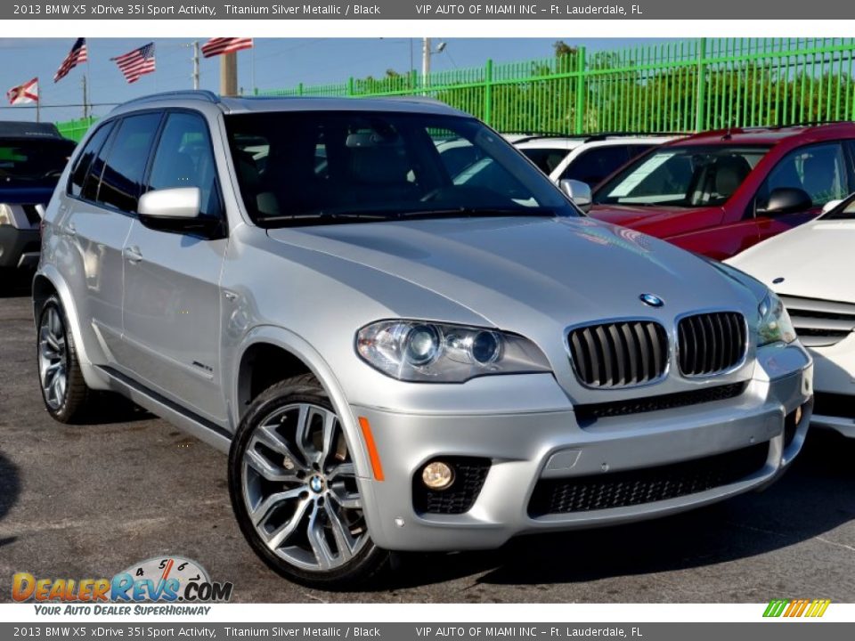 2013 BMW X5 xDrive 35i Sport Activity Titanium Silver Metallic / Black Photo #18