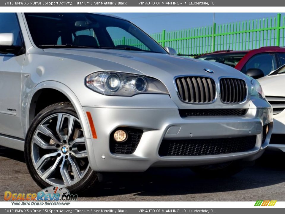 2013 BMW X5 xDrive 35i Sport Activity Titanium Silver Metallic / Black Photo #19