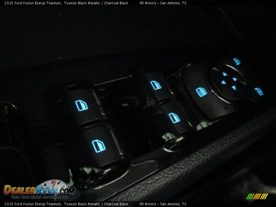 2015 Ford Fusion Energi Titanium Tuxedo Black Metallic / Charcoal Black Photo #24