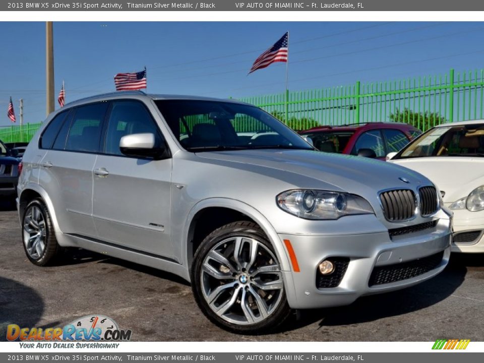 2013 BMW X5 xDrive 35i Sport Activity Titanium Silver Metallic / Black Photo #20