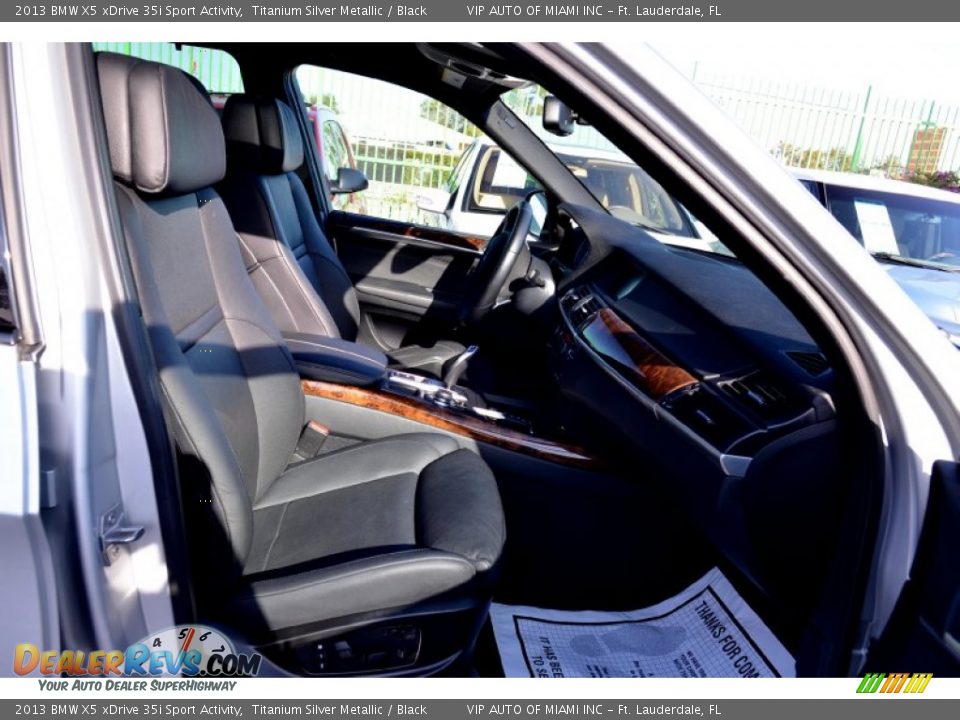 2013 BMW X5 xDrive 35i Sport Activity Titanium Silver Metallic / Black Photo #21