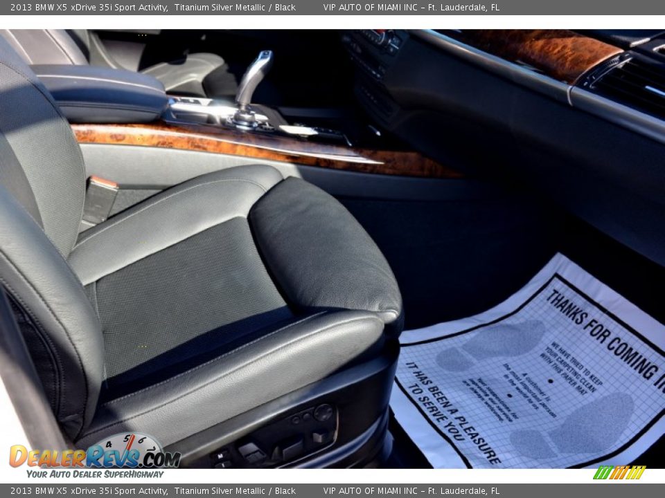 2013 BMW X5 xDrive 35i Sport Activity Titanium Silver Metallic / Black Photo #22