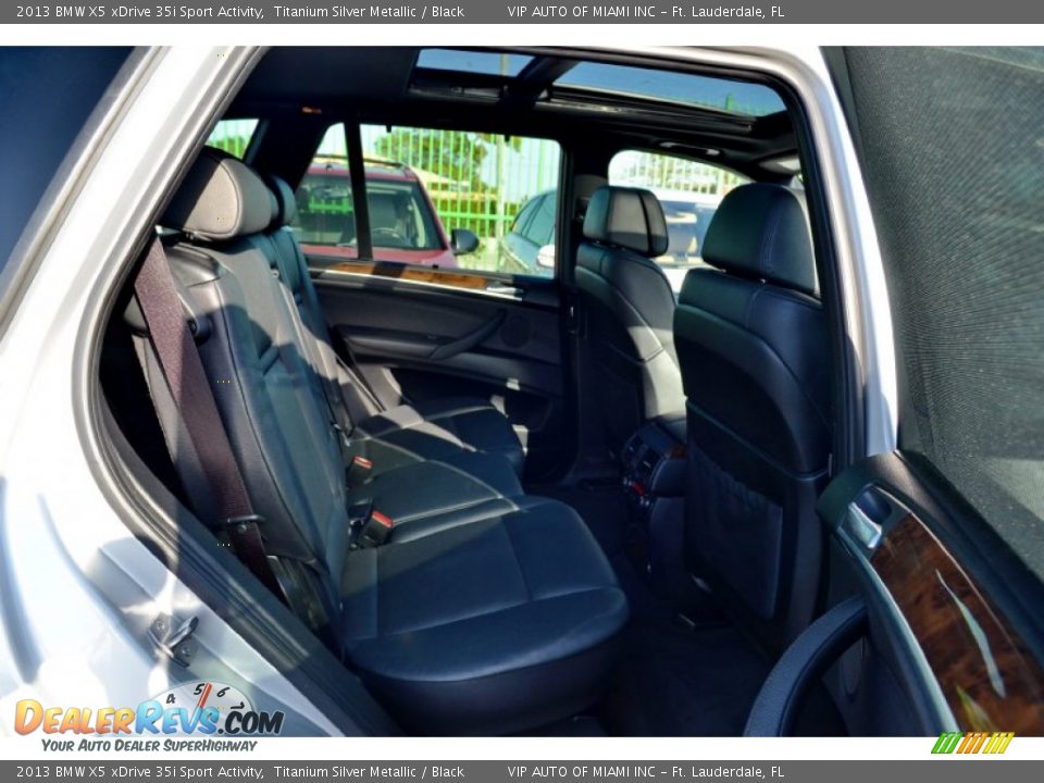 2013 BMW X5 xDrive 35i Sport Activity Titanium Silver Metallic / Black Photo #33