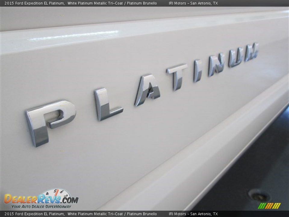 2015 Ford Expedition EL Platinum White Platinum Metallic Tri-Coat / Platinum Brunello Photo #4