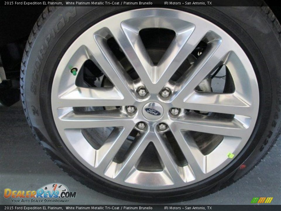 2015 Ford Expedition EL Platinum White Platinum Metallic Tri-Coat / Platinum Brunello Photo #5
