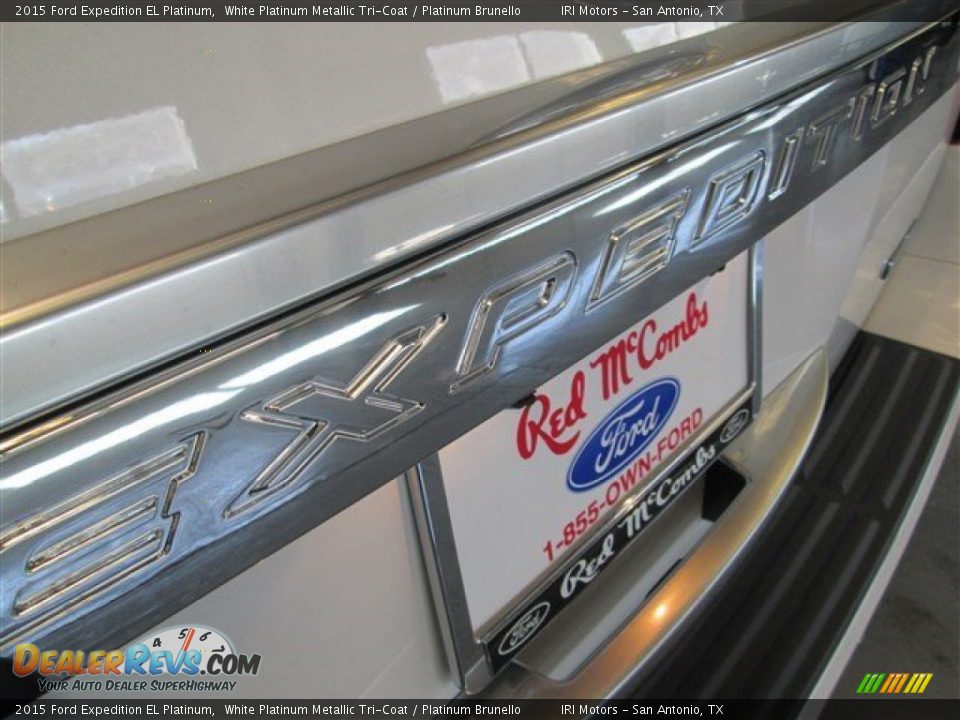 2015 Ford Expedition EL Platinum White Platinum Metallic Tri-Coat / Platinum Brunello Photo #7