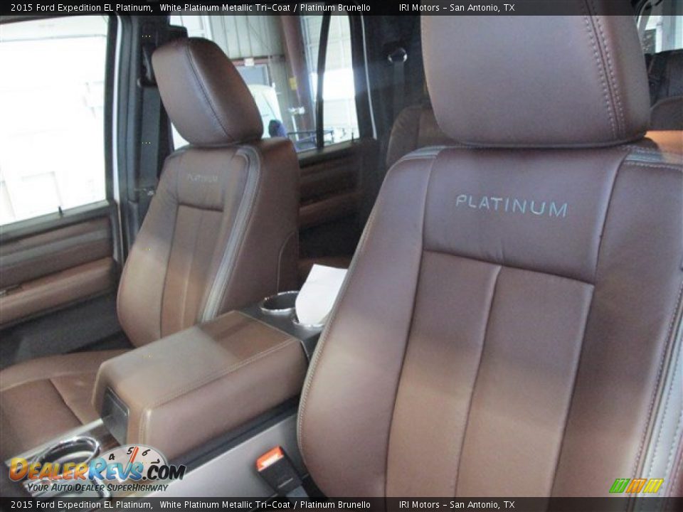 2015 Ford Expedition EL Platinum White Platinum Metallic Tri-Coat / Platinum Brunello Photo #9