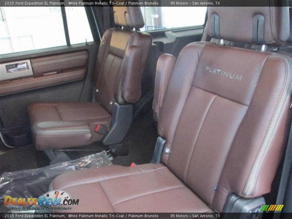 2015 Ford Expedition EL Platinum White Platinum Metallic Tri-Coat / Platinum Brunello Photo #10