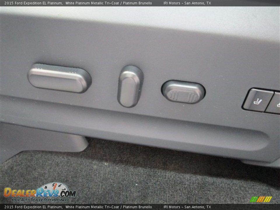 2015 Ford Expedition EL Platinum White Platinum Metallic Tri-Coat / Platinum Brunello Photo #16
