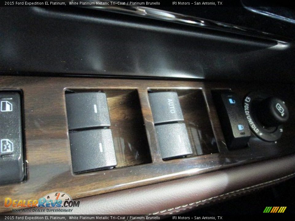 2015 Ford Expedition EL Platinum White Platinum Metallic Tri-Coat / Platinum Brunello Photo #23
