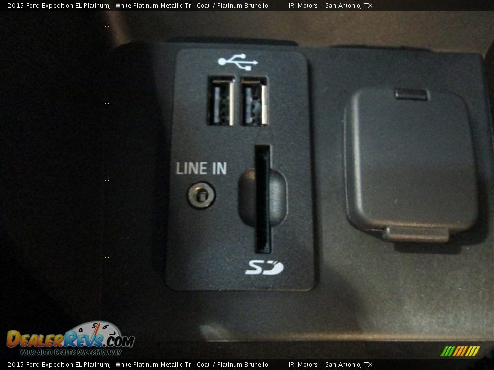 2015 Ford Expedition EL Platinum White Platinum Metallic Tri-Coat / Platinum Brunello Photo #24