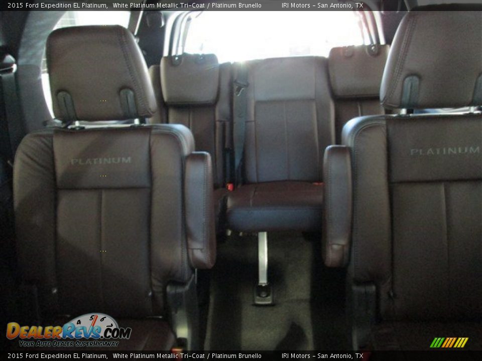 2015 Ford Expedition EL Platinum White Platinum Metallic Tri-Coat / Platinum Brunello Photo #28