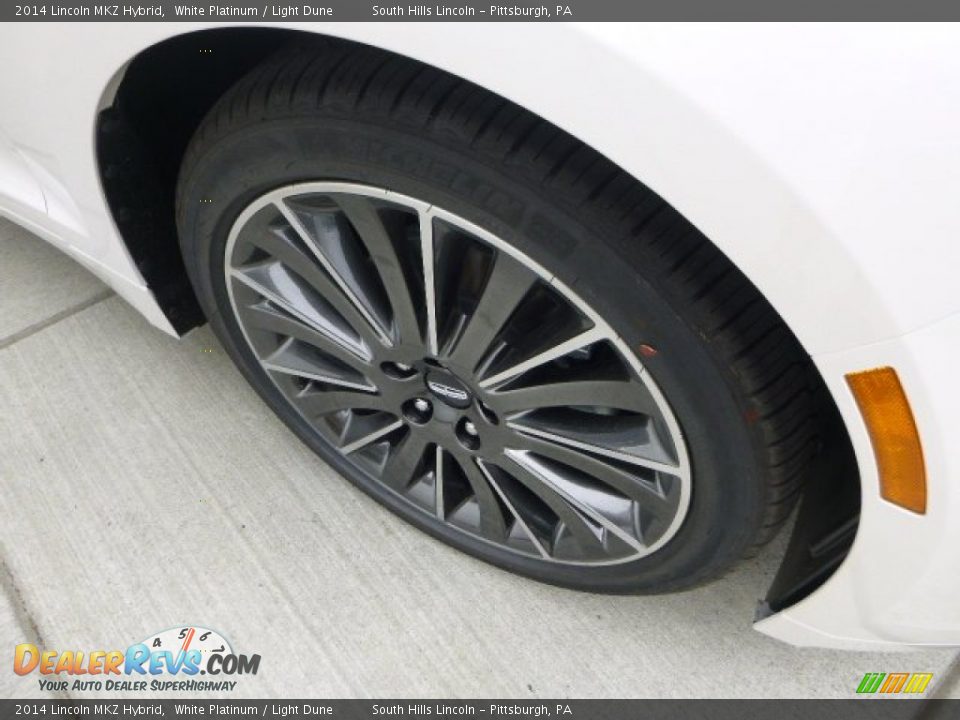 2014 Lincoln MKZ Hybrid White Platinum / Light Dune Photo #9