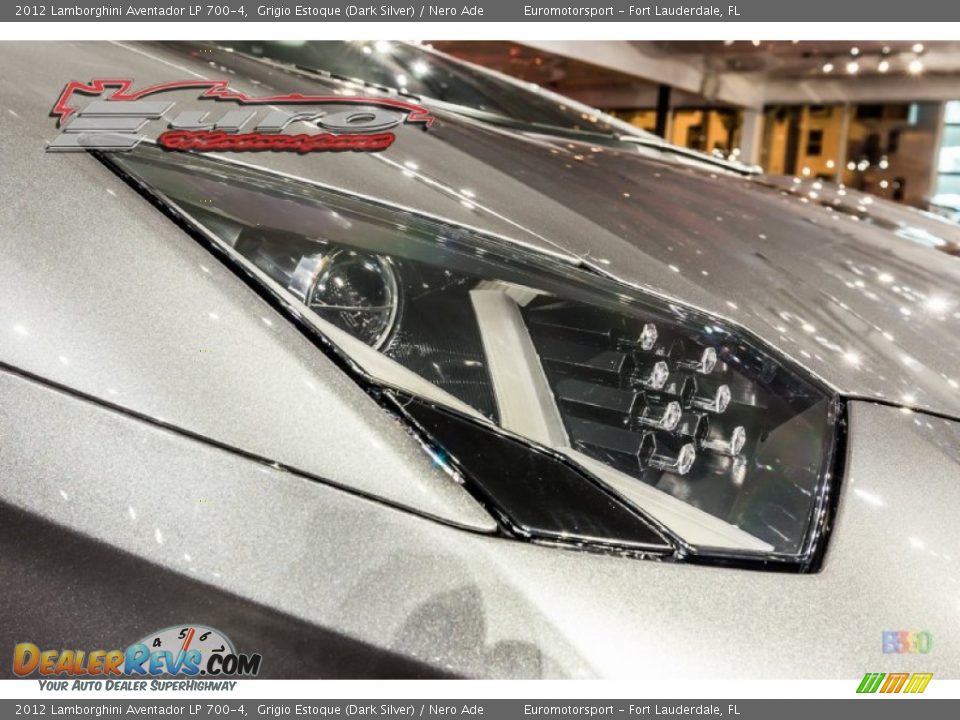 2012 Lamborghini Aventador LP 700-4 Grigio Estoque (Dark Silver) / Nero Ade Photo #37