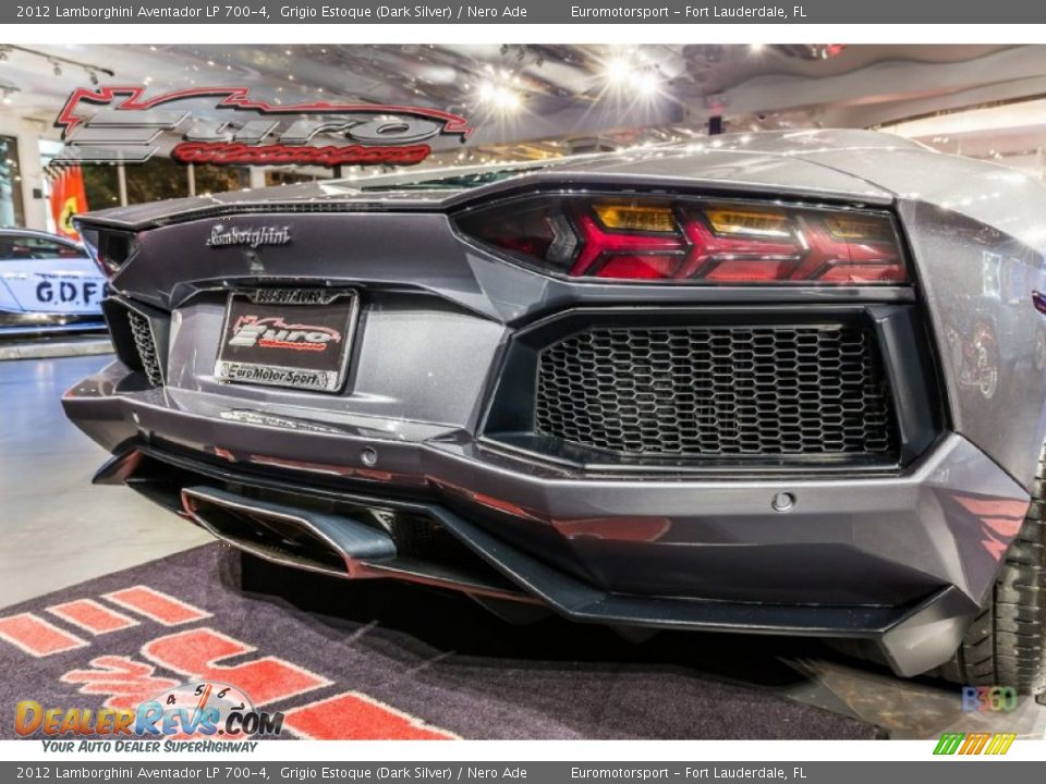 2012 Lamborghini Aventador LP 700-4 Grigio Estoque (Dark Silver) / Nero Ade Photo #39