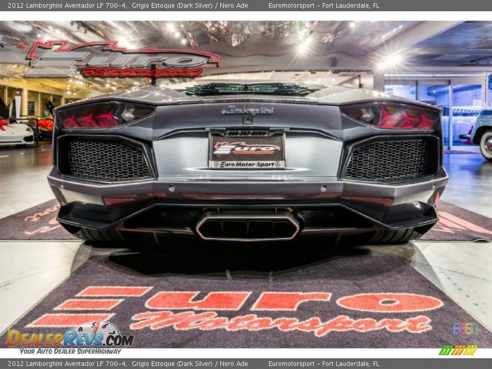 2012 Lamborghini Aventador LP 700-4 Grigio Estoque (Dark Silver) / Nero Ade Photo #40