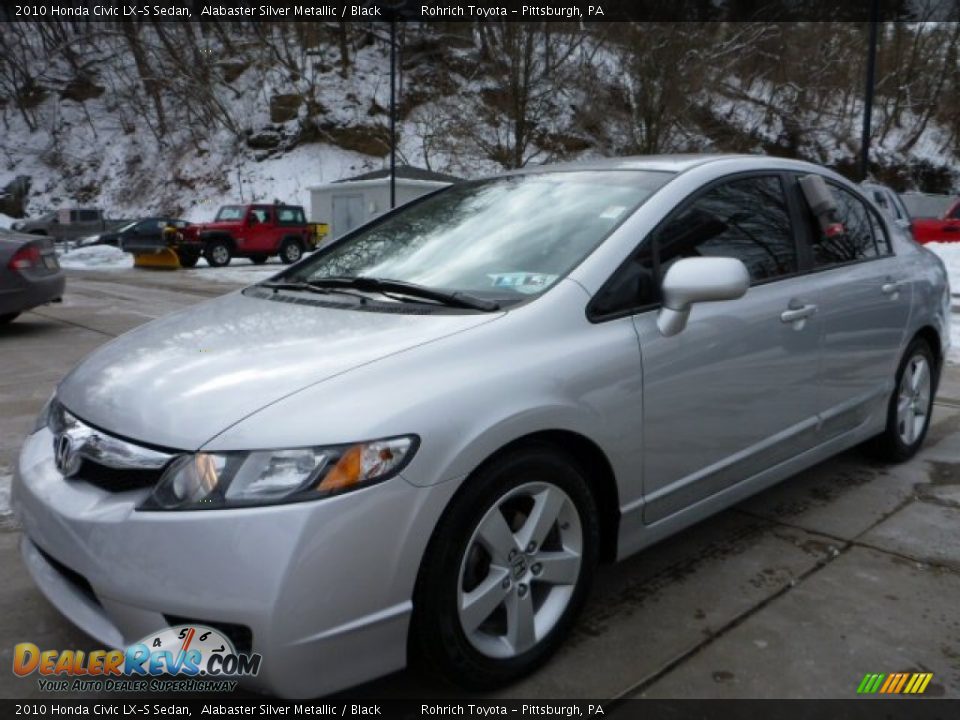 2010 Honda Civic LX-S Sedan Alabaster Silver Metallic / Black Photo #3